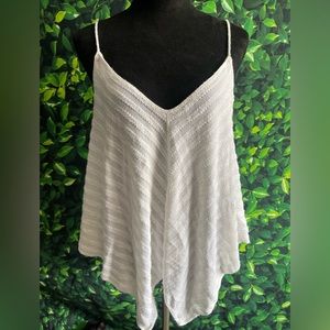 MAURICES WOMENS WHITE WOVEN TANK